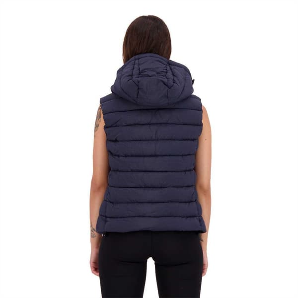 Superdry Väst Code Mtn Fuji Padded Blå 2XS Kvinna