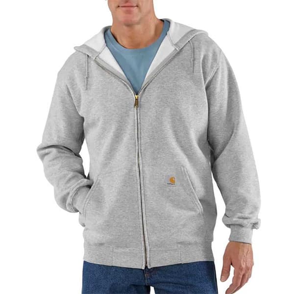 Carhartt Loose Fit Sweatshirt Med Fuld Lynlås K122 Grå XL