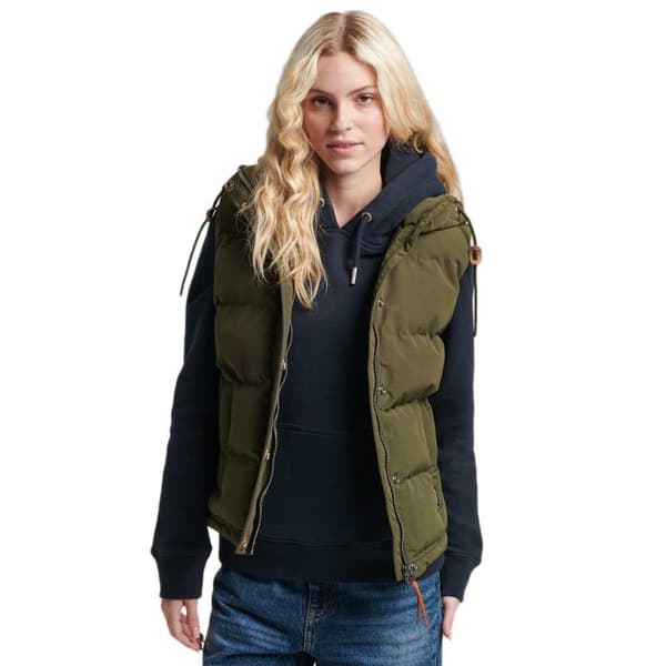 Superdry Väst Everest Grönt S Kvinna