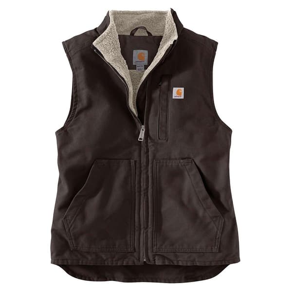 Carhartt Väst Sherpa Lined Mock Neck Brun XL