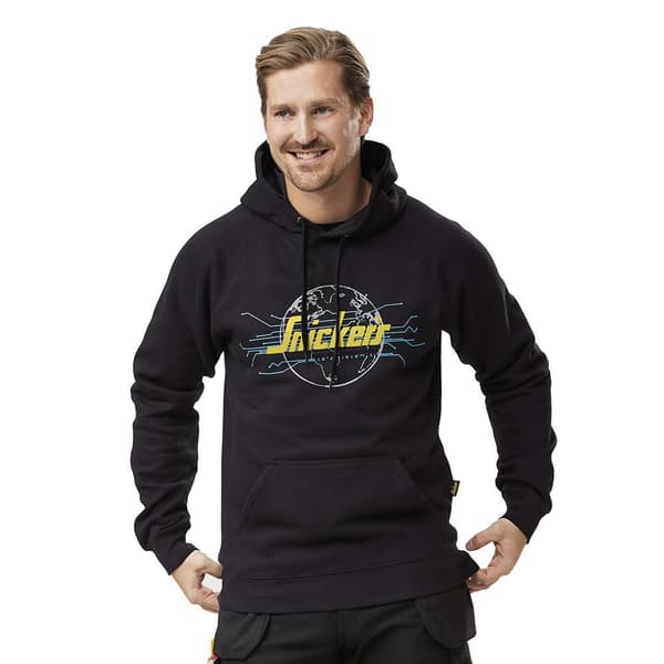 Snickers Workwear Hoddie Awc2800 Musta L