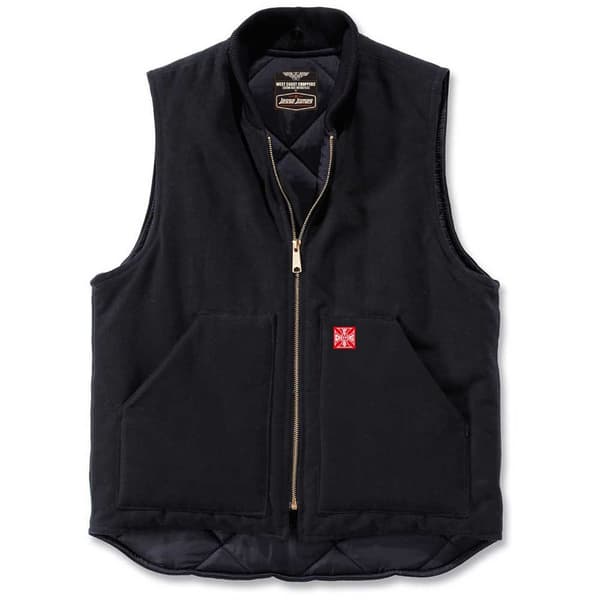 West Coast Choppers Vest Heavy Duty Canvas Sort XL Mand
