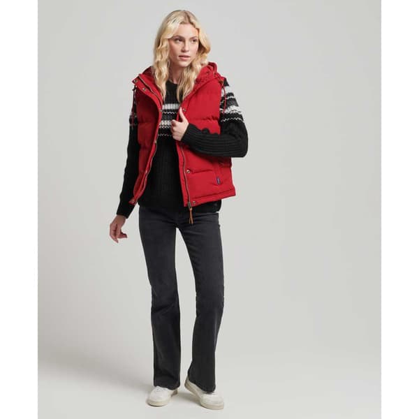 Superdry Vest Everest Rød S Kvinde