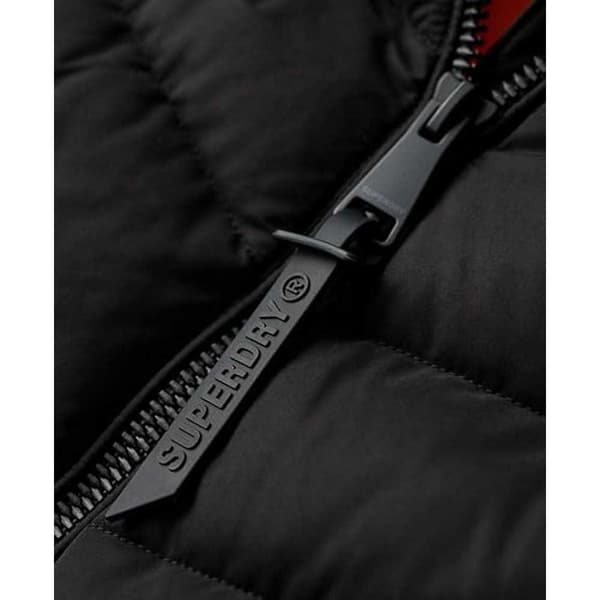 Superdry Väst Microfibre Padded Svart S Kvinna