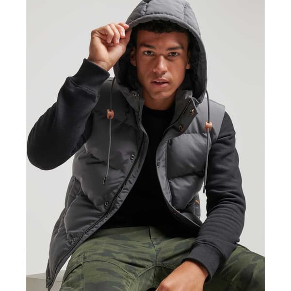 Superdry Väst Everest Grå S Man