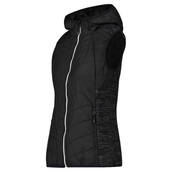 Cmp Vest Hybrid 33h1896 Sort M Kvinde