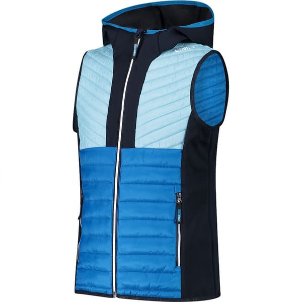 Cmp Vest Hybrid Fix Hood 32z3955 Blå 10 Years