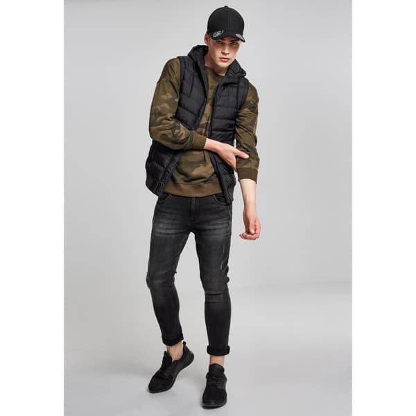 Urban Classics Vest Bubble Hooded Sort XL Mand