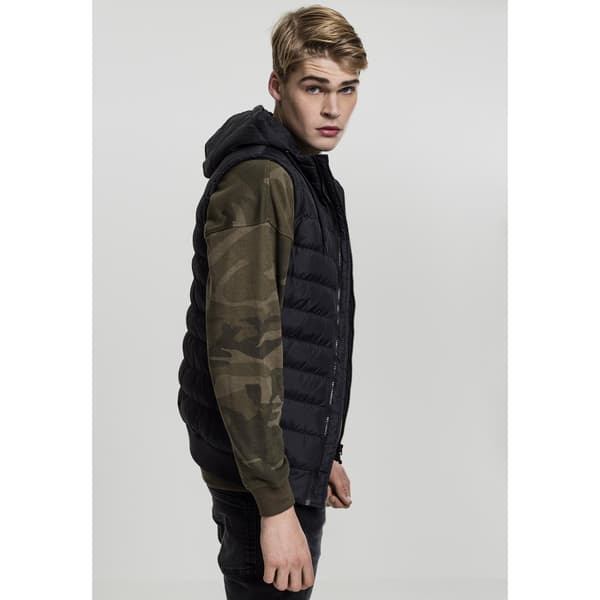 Urban Classics Vest Bubble Hooded Sort XL Mand