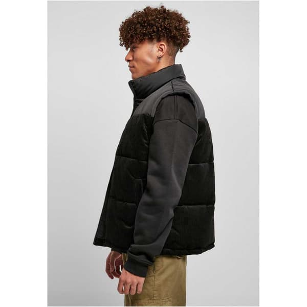 Urban Classics Vest Cord Sort L Mand