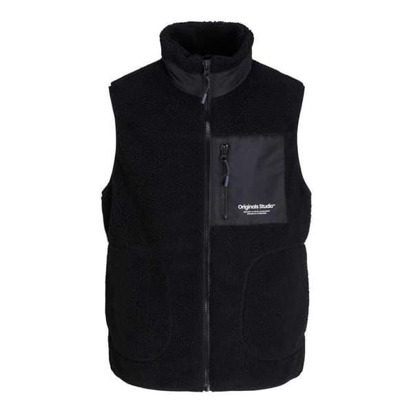 Jack & Jones Väst Erbro Teddy Svart M Man