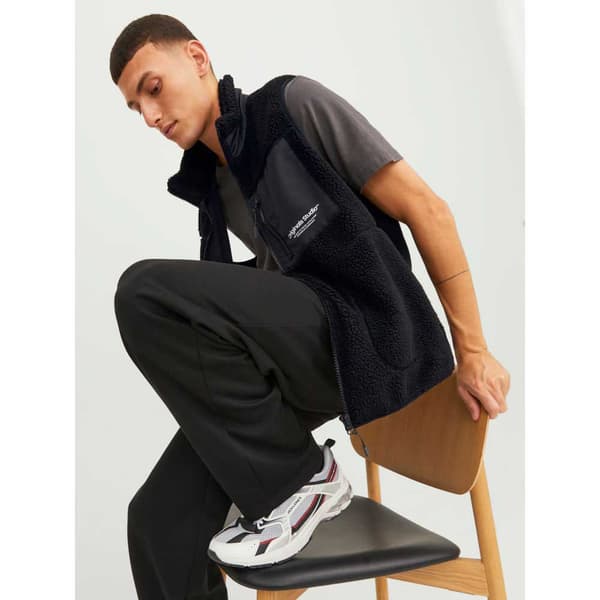 Jack & Jones Väst Erbro Teddy Svart M Man