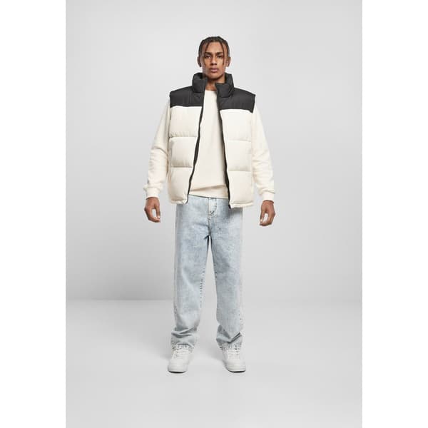 Urban Classics Vest Block Puffer Sort L Mand