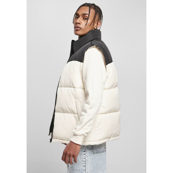 Urban Classics Vest Block Puffer Sort L Mand