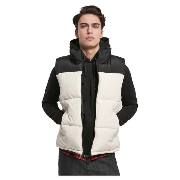 Urban Classics Vest Block Puffer Sort L Mand