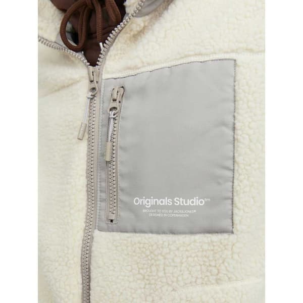 Jack & Jones Vest Erbro Teddy Beige M Mand
