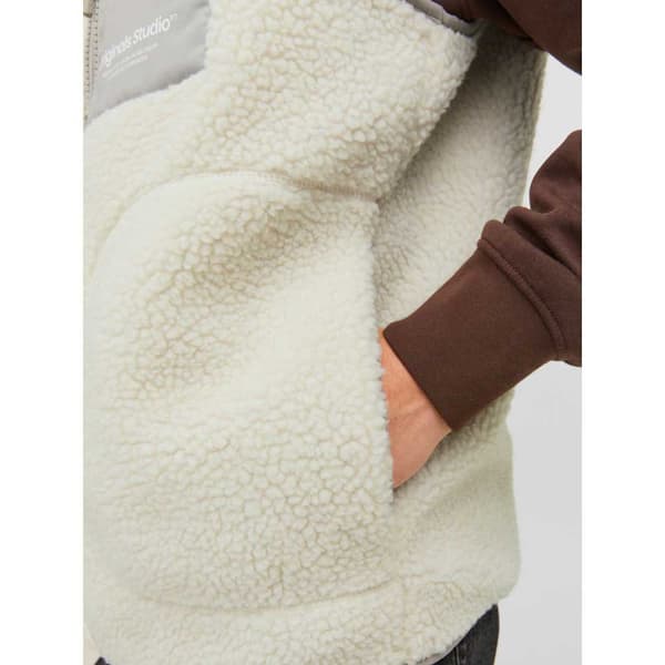 Jack & Jones Vest Erbro Teddy Beige M Mand