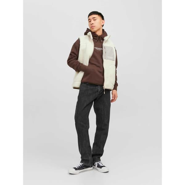 Jack & Jones Vest Erbro Teddy Beige M Mand