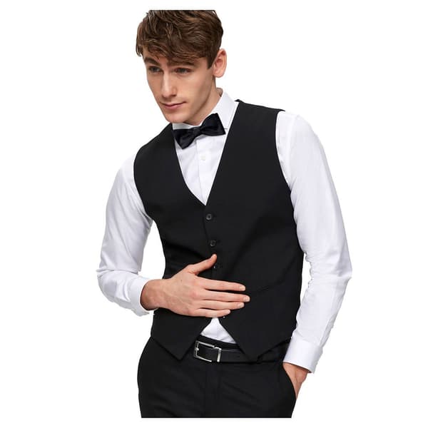 Selected Väst Slim Mylologan Svart 50 Man