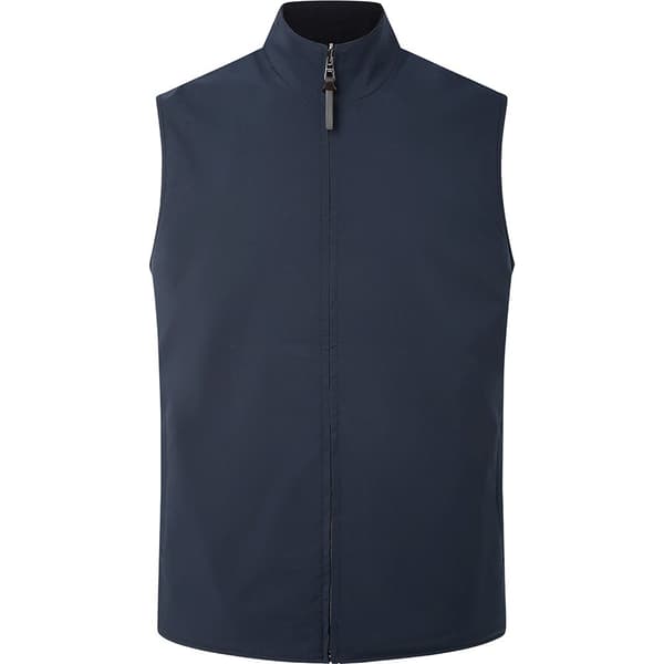 Hackett Vest Knit Nylon Blå M Mand