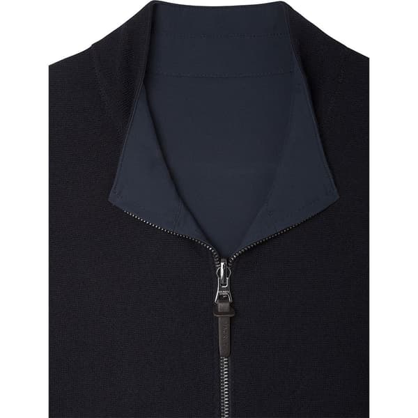 Hackett Vest Knit Nylon Blå M Mand