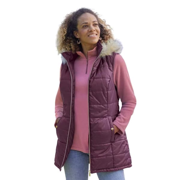 Atlas for Women Womens/Ladies Puffer Longline Gilet
