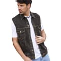 Miniatyrbilde 3 av 4: Atlas For Men Mens Biker Denim Gilet