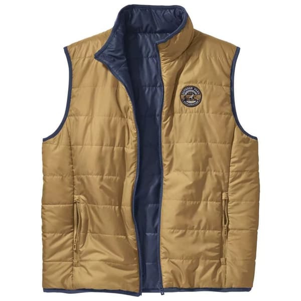 Atlas For Men Mens Reversible Padded Gilet Ochre/Navy XXL