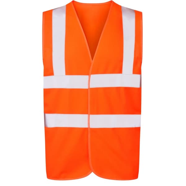Ultimate Clothing Collection Unisex Adult 4 Band Hi-Vis Vest Orange XXL