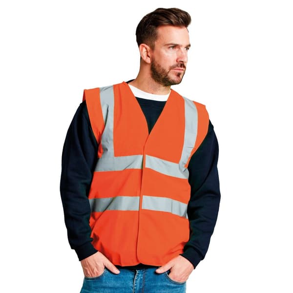Ultimate Clothing Collection Unisex Adult 4 Band Hi-Vis Vest
