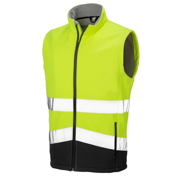 Safegard Mens Softshell Hi-Vis Gilet