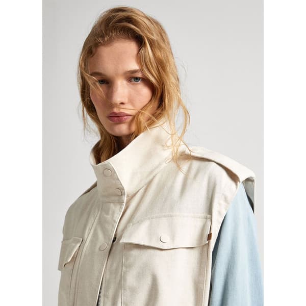 Pepe Jeans Vest Tilda Beige XS Kvinde