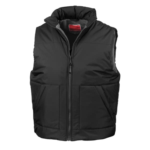 Result Unisex Adult Fleece Lined Body Warmer Black M