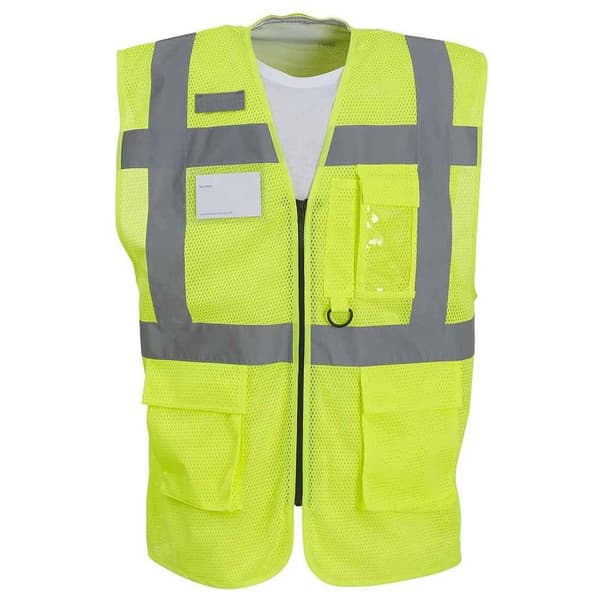 Yoko Unisex Vuxen Hi-Vis väst Yellow XXL