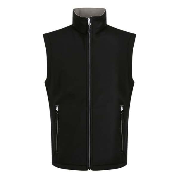 Regatta Ascender Softshell 2-lagers kroppsvärmare för herrar Black/Mineral Grey 3XL