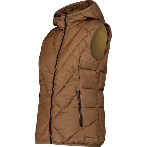 Cmp Vest Fix Hood 32k3046 Brun M Kvinde