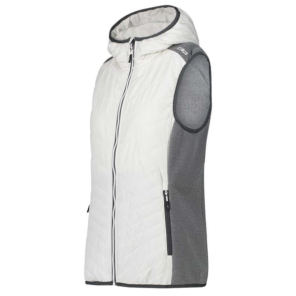 Cmp Vest Hybrid Fix Hood 32h2036 Hvid L Kvinde