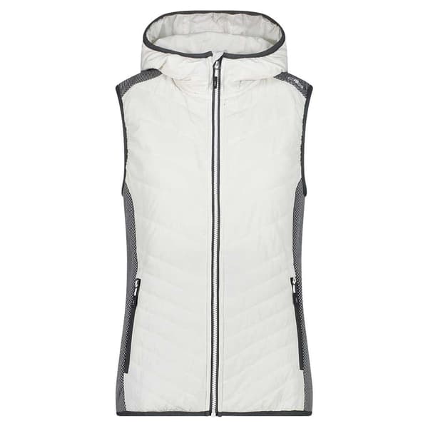Cmp Vest Hybrid Fix Hood 32h2036 Hvid L Kvinde