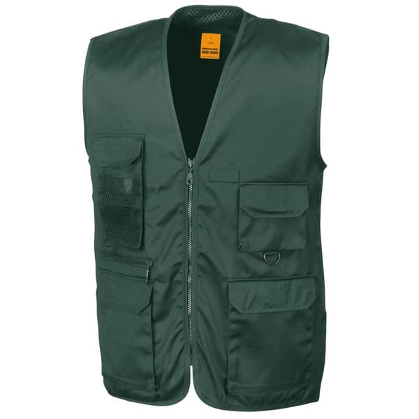 WORK-GUARD by Result Mens Safari Waistcoat