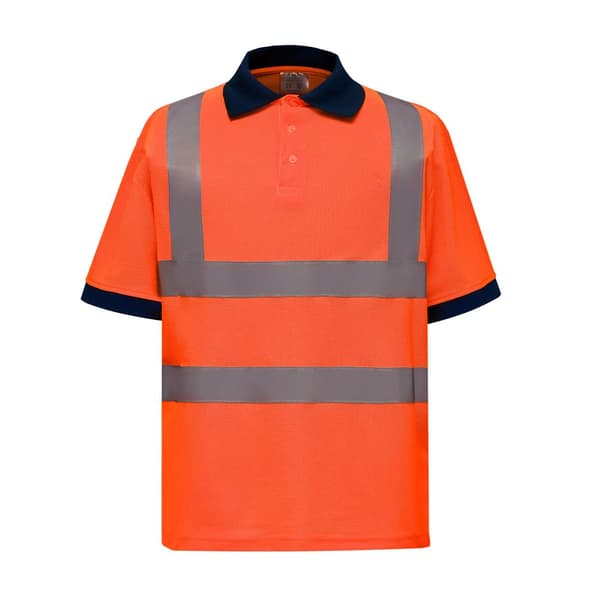 Yoko Unisex kortärmad polotröja i Hi-Vis-säkerhetskläder för vuxna