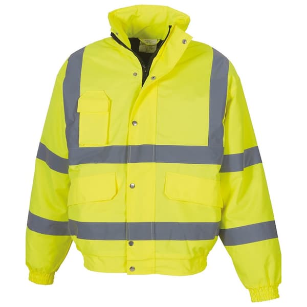 Yoko Unisex Adult Classic Hi-Vis Bomber Jacket