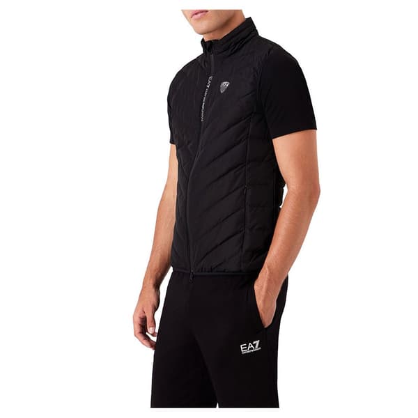 Ea7 Emporio Armani Vest 8npq02_pne1z Sort 2XS Mand