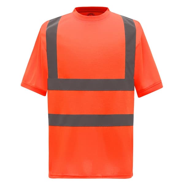 Yoko Unisex Adult Hi-Vis Safety Short-Sleeved T-Shirt