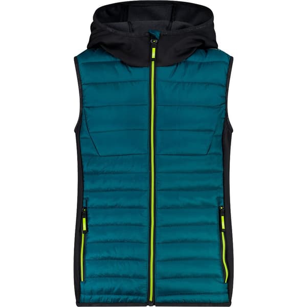 Cmp Vest Hybrid Fix Hood 32z3974 Grøn 6 Years