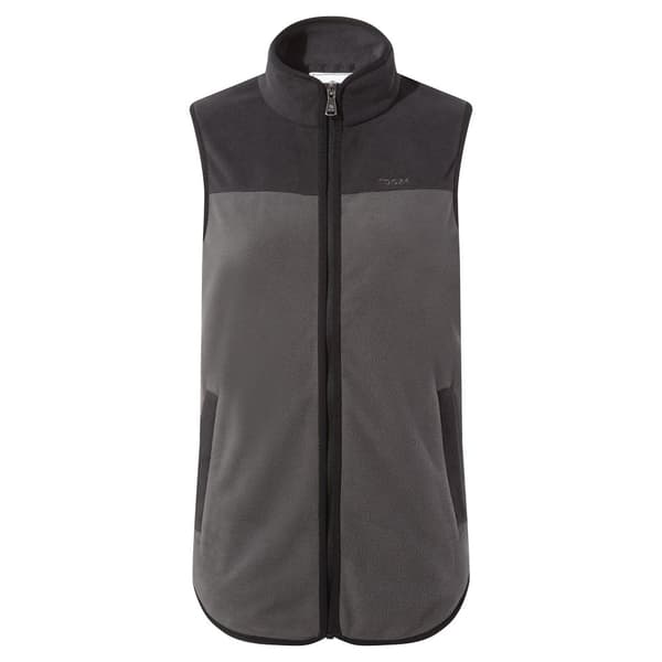 TOG24 Womens/Ladies Sarel Fleece Gilet Washed Black/Black 16 UK