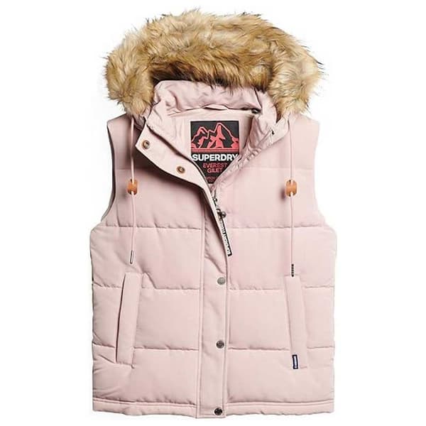 Superdry Liivi Everest Faux Fur Pinkki S Nainen