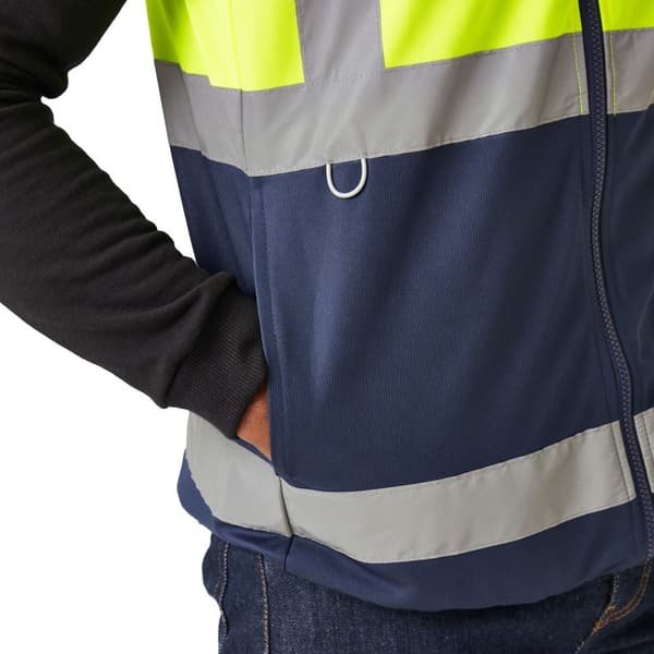 Regatta Mens Pro Hi-Vis-väst med full dragkedja