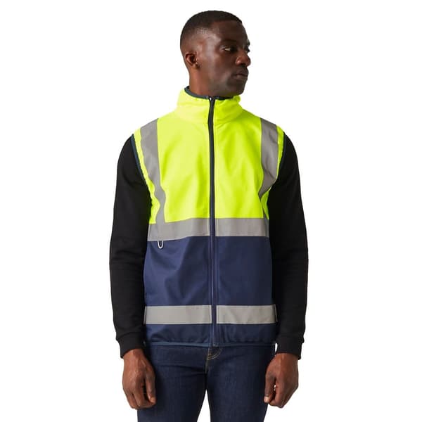 Regatta Mens Pro Hi-Vis-väst med full dragkedja