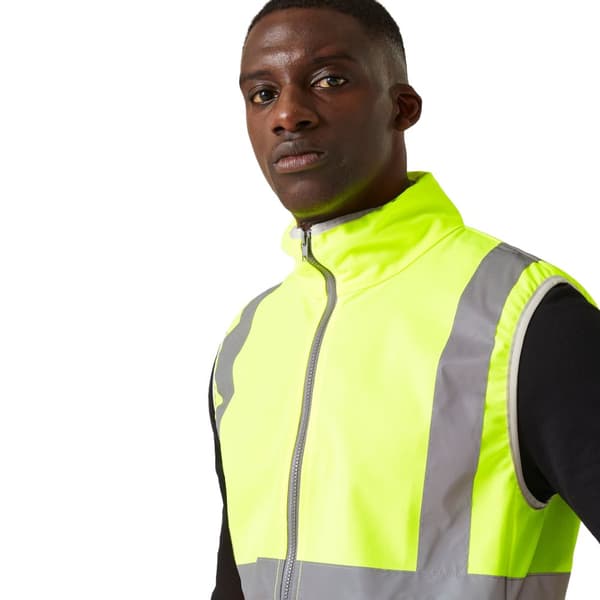 Regatta Mens Pro Hi-Vis-väst med full dragkedja