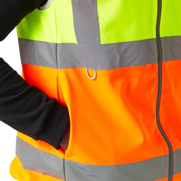 Regatta Mens Pro Hi-Vis-väst med full dragkedja